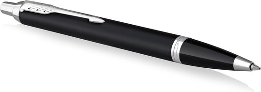 Parker im-balpen - matzwart met chromen afwerking - medium punt - met geschenkdoos
