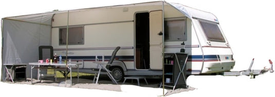 Eurotrail schuifluifel caravan 820 x 240 cm polyester grijs