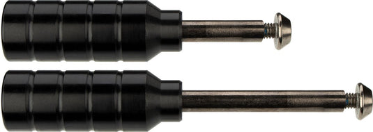 Black dragon - stuntstep peg set - zwart zilver - aluminium staal