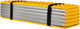 Abbey camp isolatiemat - opvouwbaar - 180 x 60 x 1.8 cm - geel