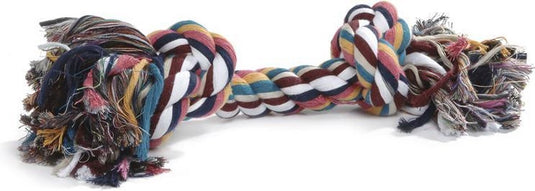 Beeztees flostouw - hondenspeelgoed - 4 knopen - gekleurd - ca. 360 gram - 60x7x7 cm