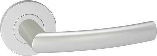Impresso deurkruk - burton - voor binnen - rond - aluminium - 2 stuks