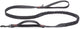 Beeztees parinca premium elastische looplijn - hondenriem - nylon - zwart - 180 cm x 25 mm