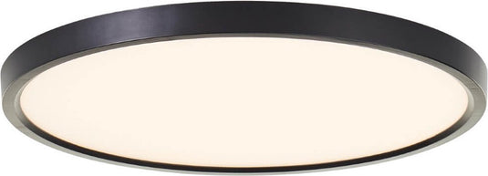 Brilliant galo - plafondlamp - led 26w 3000lm - 3000k - 40cm - zwart
