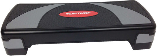 Tunturi aerobic step compact - fitness step verstelbaar - aerobics stepper - zwart - incl. gratis fitness app