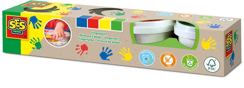 Load image into Gallery viewer, Ses creative ses eco vingerverf, 4 kleuren
