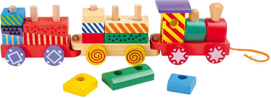Small foot - houten stapelblokken trein, 16dlg.