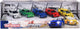 Majorette japan series die-cast auto's giftpack, 5st.