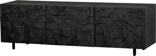 Woood counter tv-meubel - mango - zwart - 50x160x45
