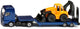 Siku 1761, man vrachtwagen speelgoed met graafmachine, schaal 1:87, metaal kunststof