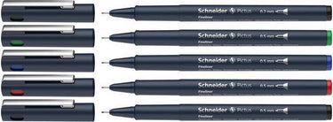 Schneider schrijfwaren schneider fineliner - pictus - assorti kleuren - 5 stuks - s-197595