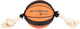 Flamingo hondenspeelgoed – matchball basketbal met touw – hondenspeelgoed – hondentouw – hond bal – honden bal – 40 cm – oranje