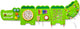 Vigatoys viga toys® wandspel - krokodil.