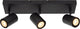 Lucide amigo - plafondspot (plafondlamp) - 3xgu10 - zwart