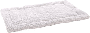 Flamingo hondenkussen – benchkussen – hondenkussen 100,5 x 63,5 cm – geschikt voor hondenbench en kattenkussen – jacquard rechthoekig grijs