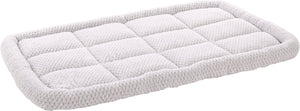 Flamingo hondenkussen – benchkussen – extra zacht hondenkussen 116 x 69 cm – geschikt voor hondenbench en kattenkussen – jacquard rechthoekig grijs