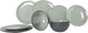 Gimex vivid line servies - groen - 12-delig