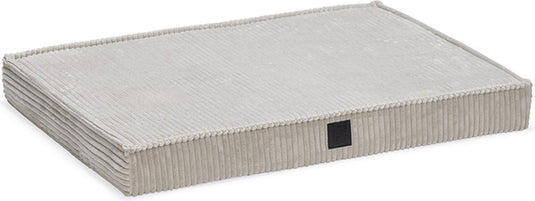 Designed by lotte ribbed - orthopedisch benchkussen - hondenkussen - lichtgrijs - 76x53x8 cm