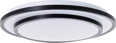 Brilliant luciano - plafondlamp - led 24w 3000k - zwart