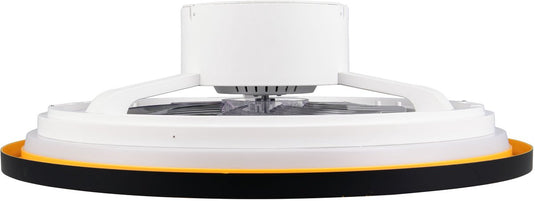 Rl live your light reality varpula - ventilator - zwart-goud - incl. 1x smd 28 w - afstandsbediening - geintegreerde dimmer - traploos instelbare lichtkleur - zomer- en wintermodus - 6 snelheidsniveaus