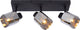 Lucide alion - plafondspot (plafondlamp) - 3xe14 - zwart