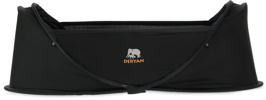 Deryan luxe infant inklapbare campingbedje - baby klamboe - zwart