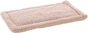 Flamingo hondenkussen – benchkussen – hondenkussen 70 x 41 cm – geschikt voor hondenbench en kattenkussen – jacquard rechthoekig taupe