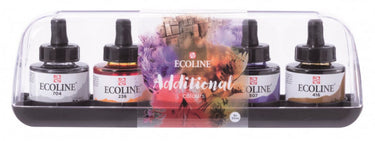 Bruynzeel ecoline vloeibare waterverf set additioneel, 5x30ml