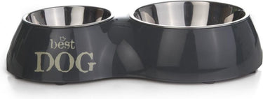 Beeztees best dog - dinerset hond - grijs - 37x22 cm