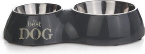Beeztees best dog - dinerset hond - grijs - 37x22 cm