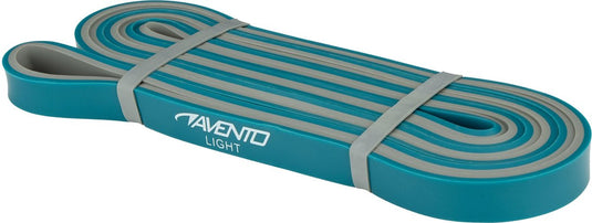 Avento fitness powerband latex - light - blauw grijs