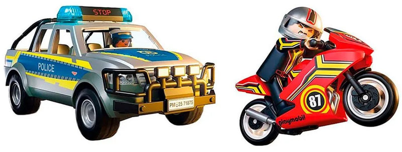 Load image into Gallery viewer, Playmobil city action achtervolging met politie-ophaaldienst - 71876
