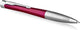 Parker urban twist balpen | levendig magenta met chromen trim | medium punt blauwe inktvulling | geschenkdoos