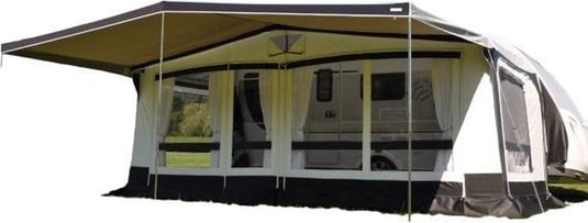 Eurotrail combi-luifel 385 x 240 cm polyester grijs