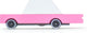 Candylab toys candycar world: pink sedan (f236) 8,9x4,1x3cm, wooden diecast, magnetic, in giftbox, 3+