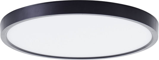 Brilliant lotti - plafondlamp - ø 30 cm - led 21w - 2500lm - 3000k - rgb - dimbaar - afstandsbediening - timer - nachtlicht - tuya - zwart