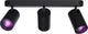 Calex smart plafondlamp - 3-lichts - slimme opbouwspot - ovaal - zwart