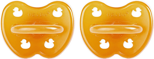 Hevea two-pack symmetrical teat 3-36 months (natural)