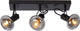 Lucide madee - plafondspot (plafondlamp) - 3xe14 - zwart