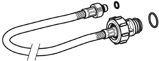 Geberit aansluitslang vlotterkraan - 35 cm - t.b.v. up300 320