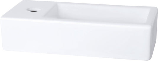Differnz helios fontein - links - 37.5 x 18.5 x 9 cm - keramiek - wit