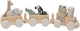 Jollein - houten speelgoedtrein - jungle jambo - jungle dieren - houten speelgoed voertuig - 100% fsc