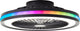 Brilliant palmero - plafondventilator - plafondventilator - led 40w - 3000k-6500k - dimbaar - zwart