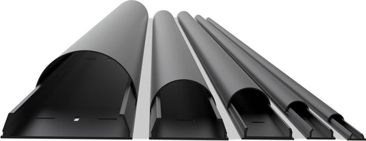 Multibrackets - aluminium kabelgoot 18x1600mm - universal cable cover - kleur zwart