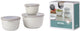 Mepal - multikom cirqula vershouddoos set - 500 + 1000 + 2000 ml - rond - nordic white