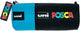 Posca uni-ball - tekenetui voor stiften en pennen - blauw zwart