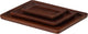 Woood trayla dienblad - mangohout - bruin - set van 3