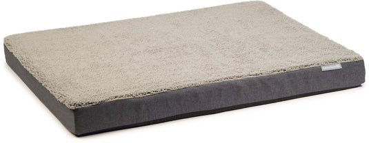 Beeztees memory foam zira - hondenkussen - grijs - 75x50x9cm
