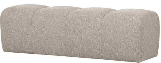 Woood mojo eetbankje 164 cm mojo - bouclé - beige melange - 49x164x45