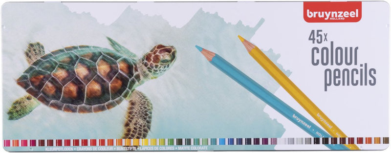 Load image into Gallery viewer, Bruynzeel schildpad blik 45 kleurpotloden
